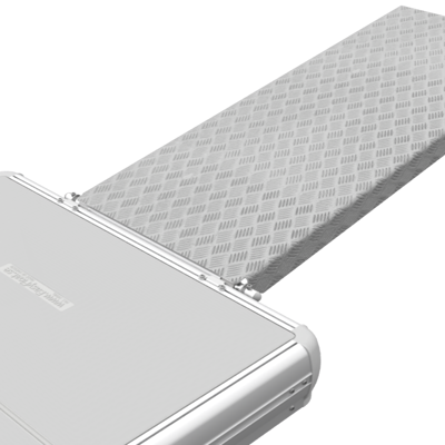 Gångjärn som förbinder landgång med EasyFloat-brygga